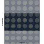 Schumacher 182302 Una Hand Block Print Indigo fabric swatch