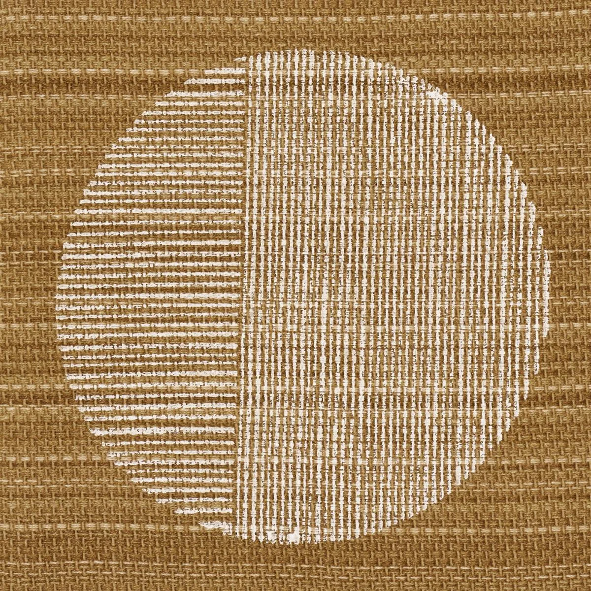 Schumacher 182300 Una Hand Block Print Ochre fabric swatch