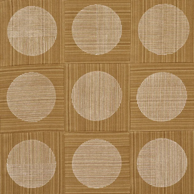 Schumacher 182300 Una Hand Block Print Ochre fabric swatch
