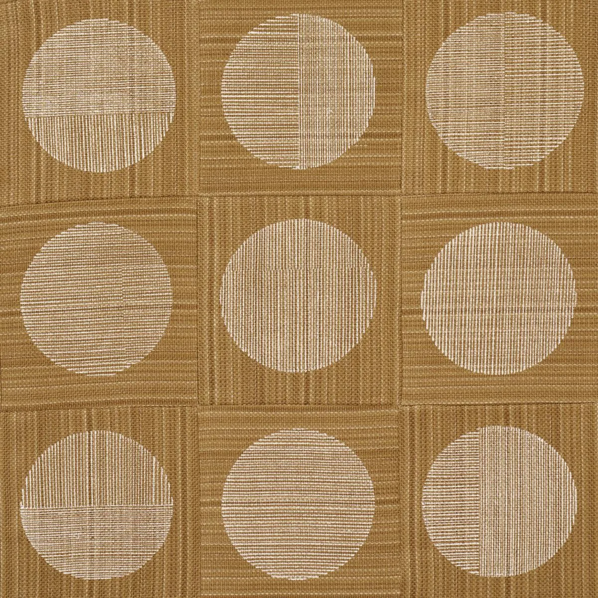 Schumacher 182300 Una Hand Block Print Ochre fabric swatch