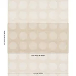 Schumacher 182301 Una Hand Block Print Sand fabric swatch