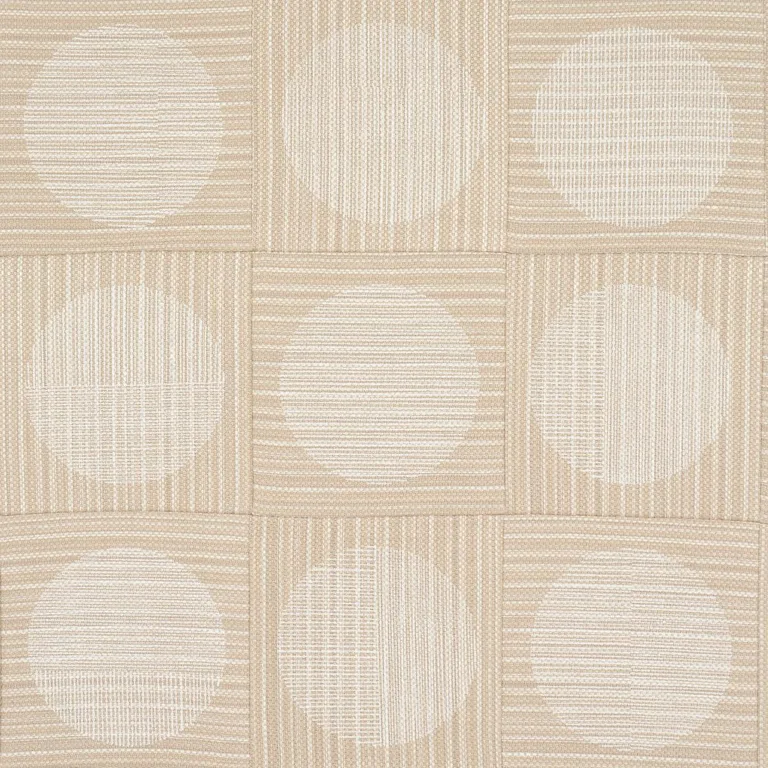 Schumacher 182301 Una Hand Block Print Sand fabric swatch