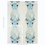 Schumacher 73551 Under The Sea Seafoam fabric swatch