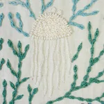 Schumacher 73551 Under The Sea Seafoam fabric swatch