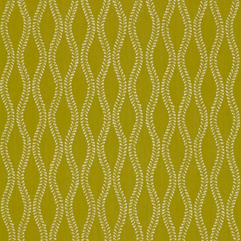 Schumacher 64401 Undulation Chartreuse fabric swatch