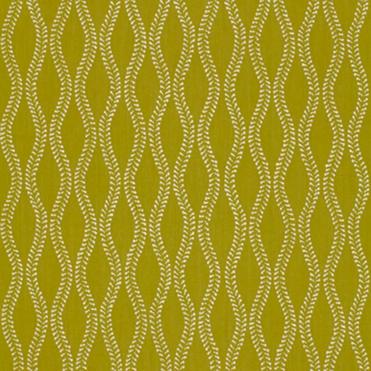 Schumacher 64401 Undulation Chartreuse fabric swatch