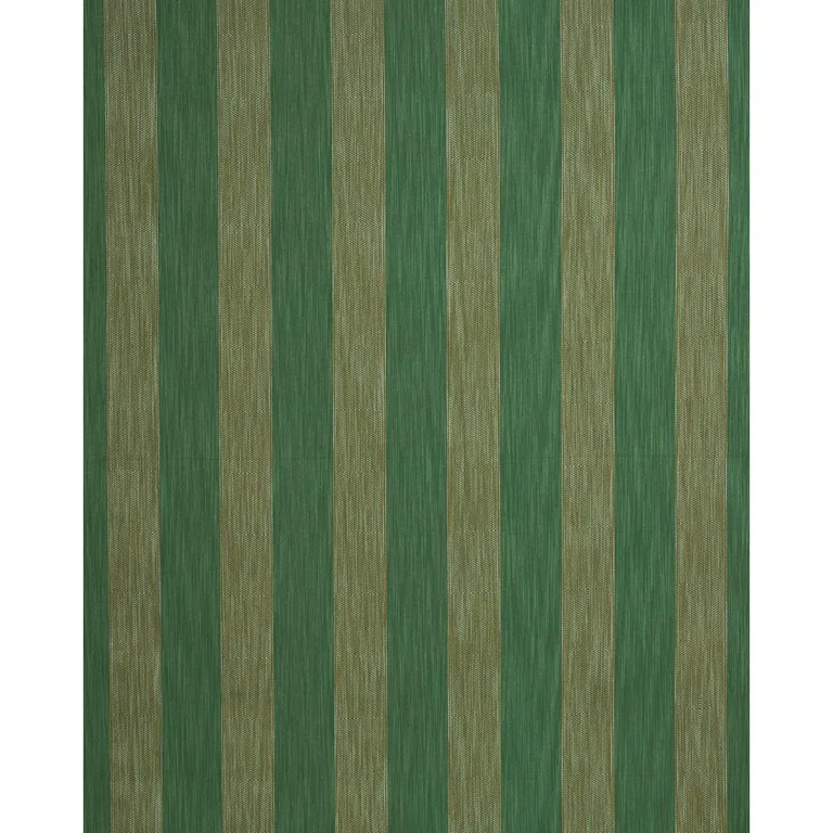 Schumacher 86231 Universal Stripe Emerald fabric swatch