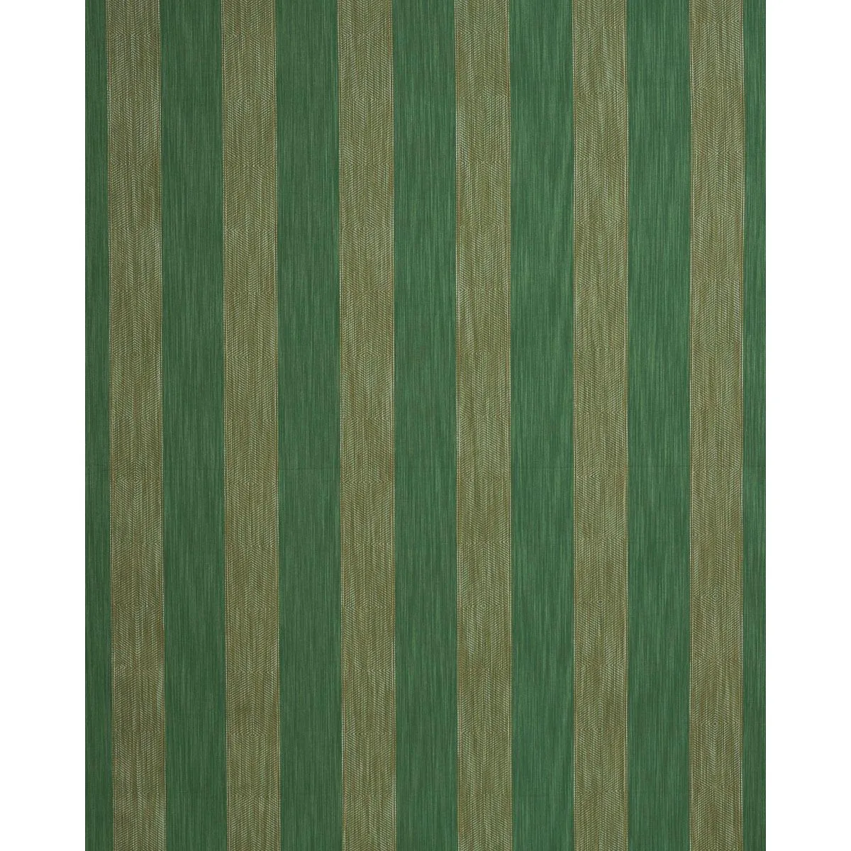 Schumacher 86231 Universal Stripe Emerald fabric swatch