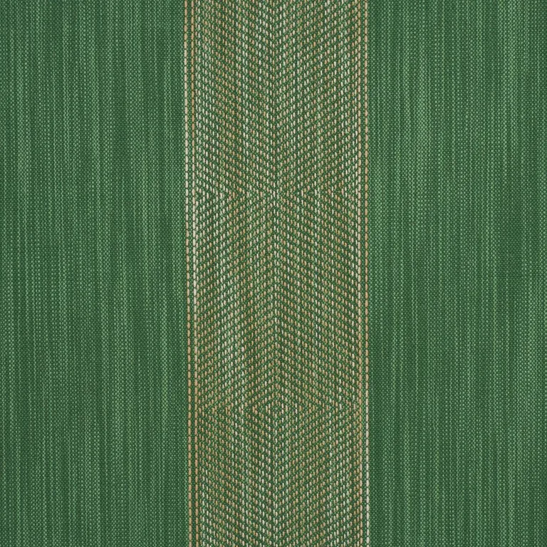 Schumacher 86231 Universal Stripe Emerald fabric swatch