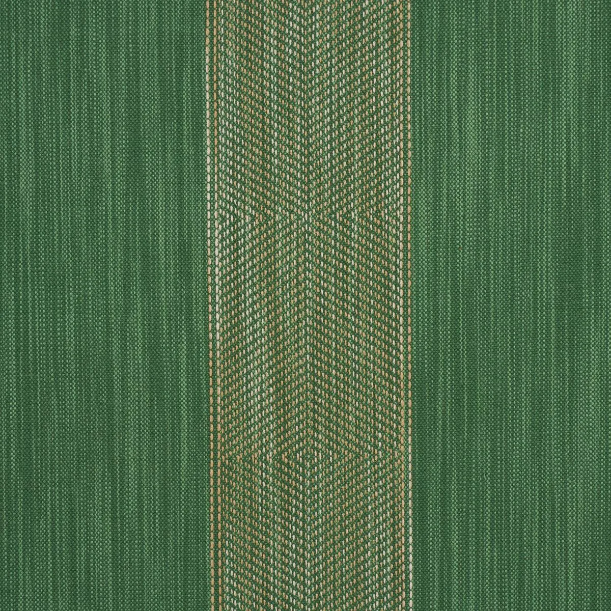 Schumacher 86231 Universal Stripe Emerald fabric swatch