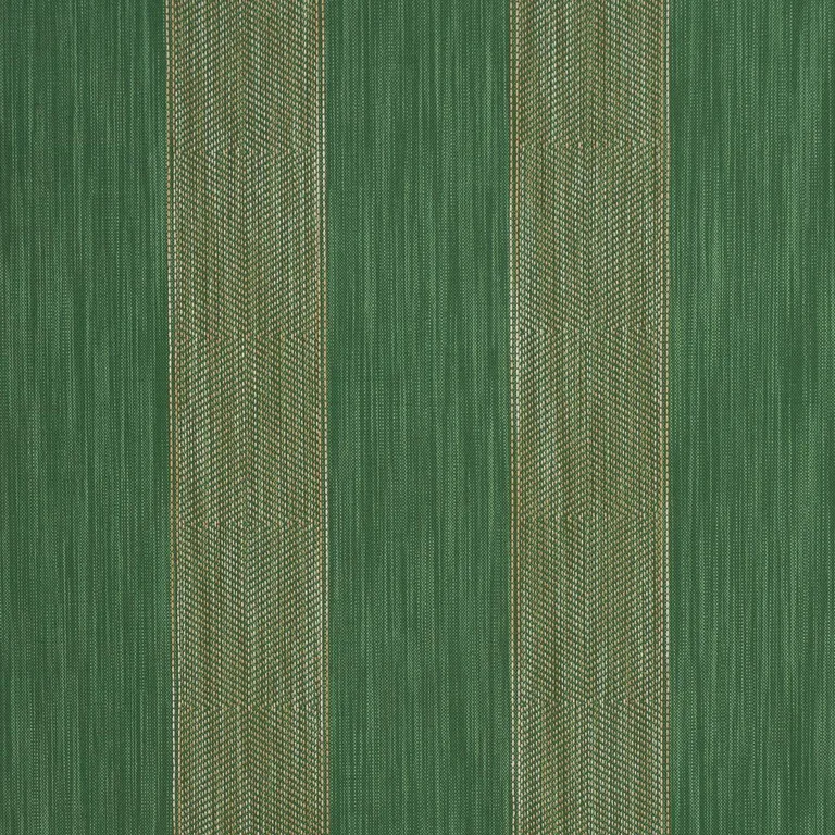 Schumacher 86231 Universal Stripe Emerald fabric swatch