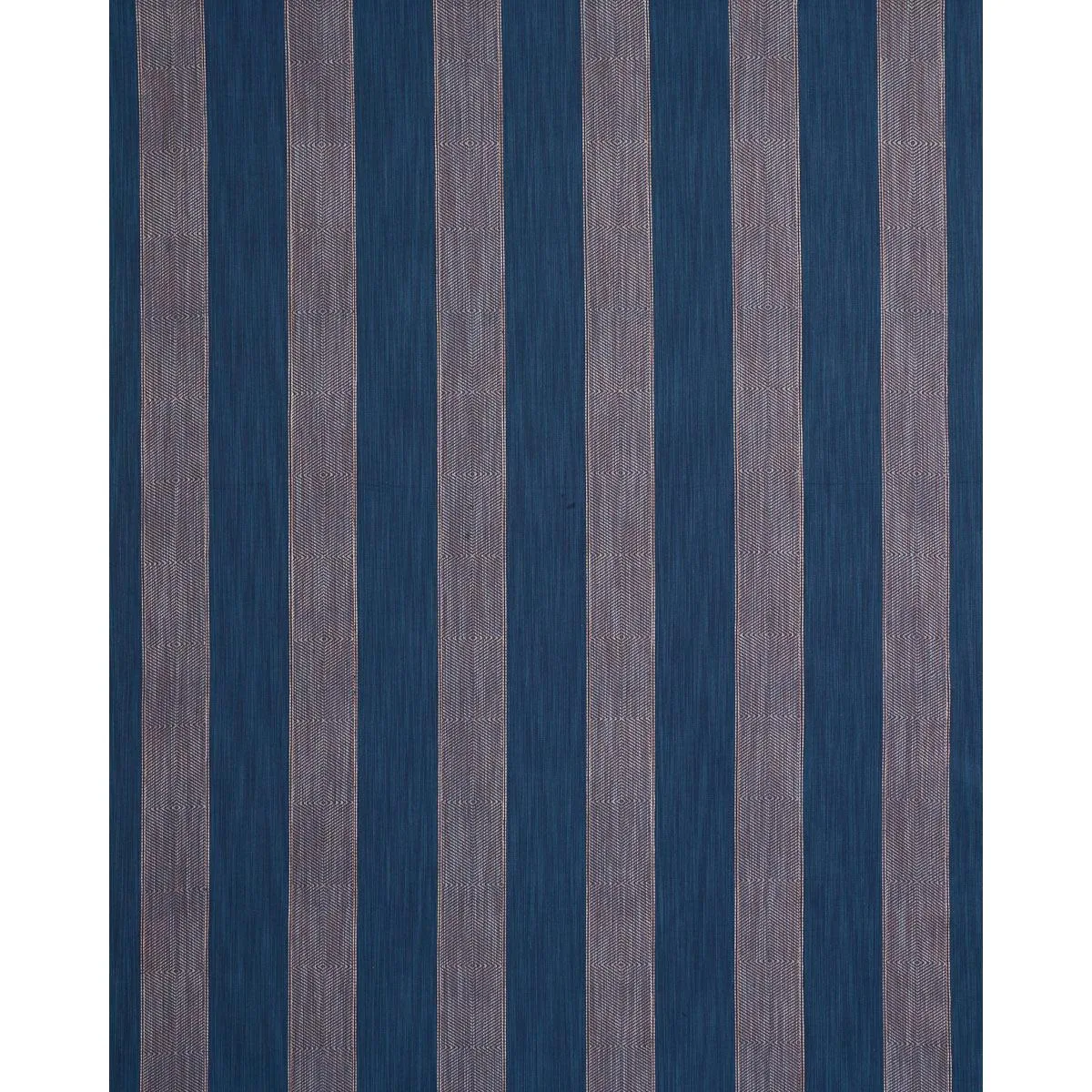 Schumacher 86232 Universal Stripe Indigo fabric swatch