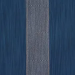 Schumacher 86232 Universal Stripe Indigo fabric swatch