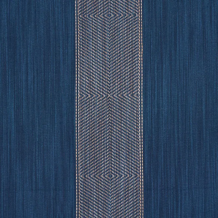 Schumacher 86232 Universal Stripe Indigo fabric swatch