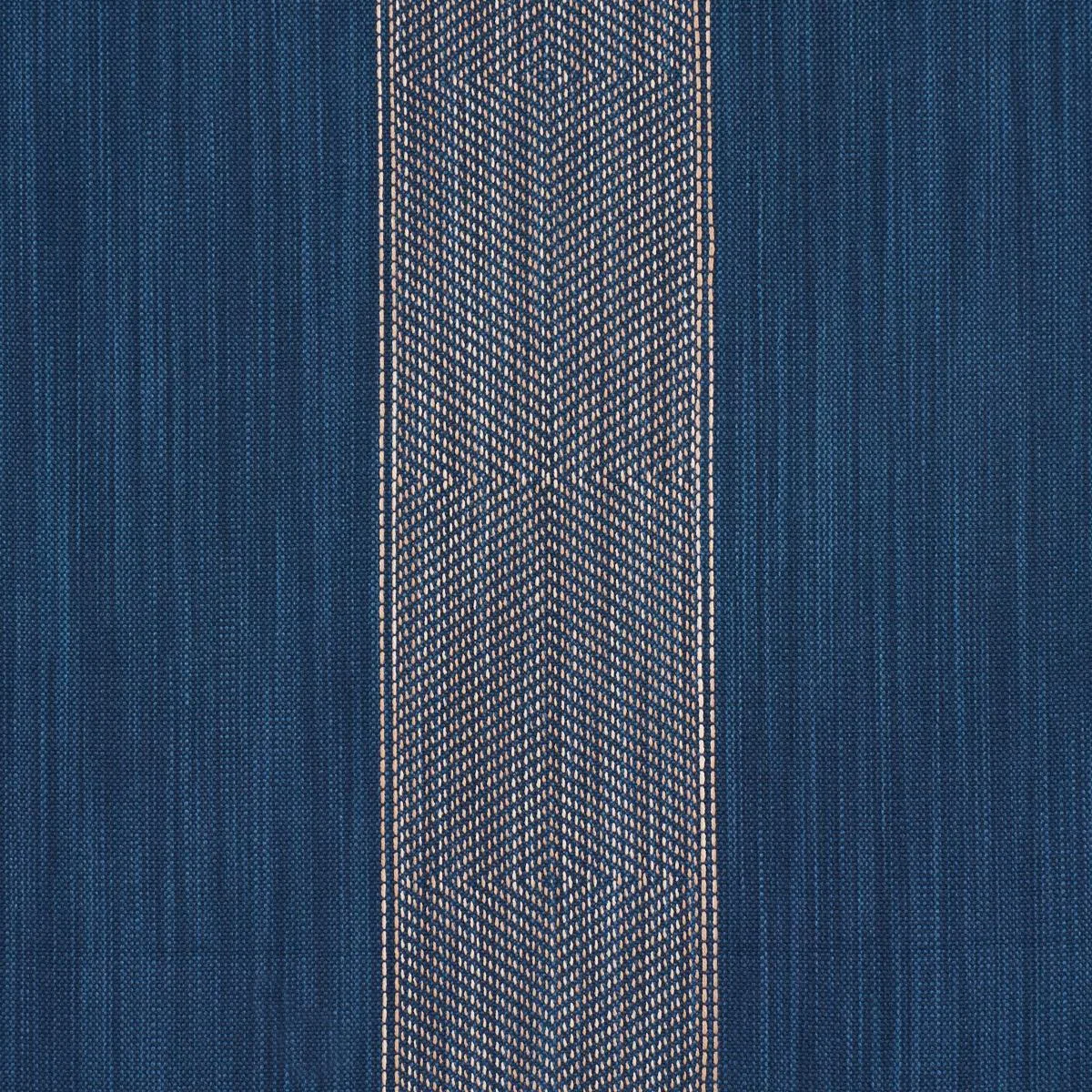 Schumacher 86232 Universal Stripe Indigo fabric swatch