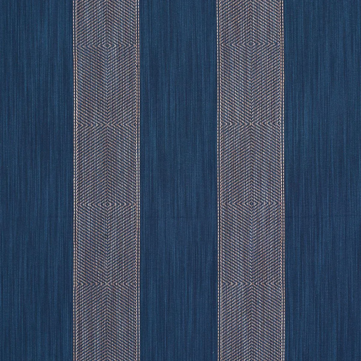 Schumacher 86232 Universal Stripe Indigo fabric swatch