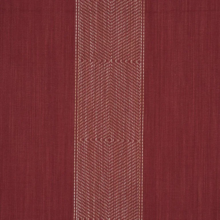 Schumacher 86230 Universal Stripe Ruby fabric swatch