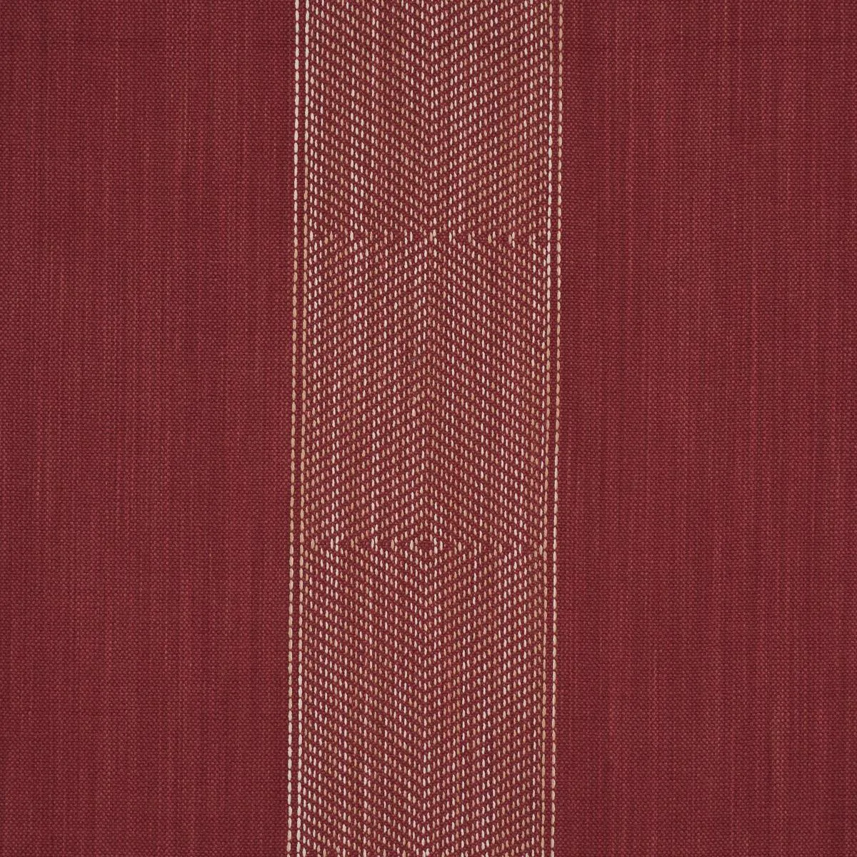 Schumacher 86230 Universal Stripe Ruby fabric swatch