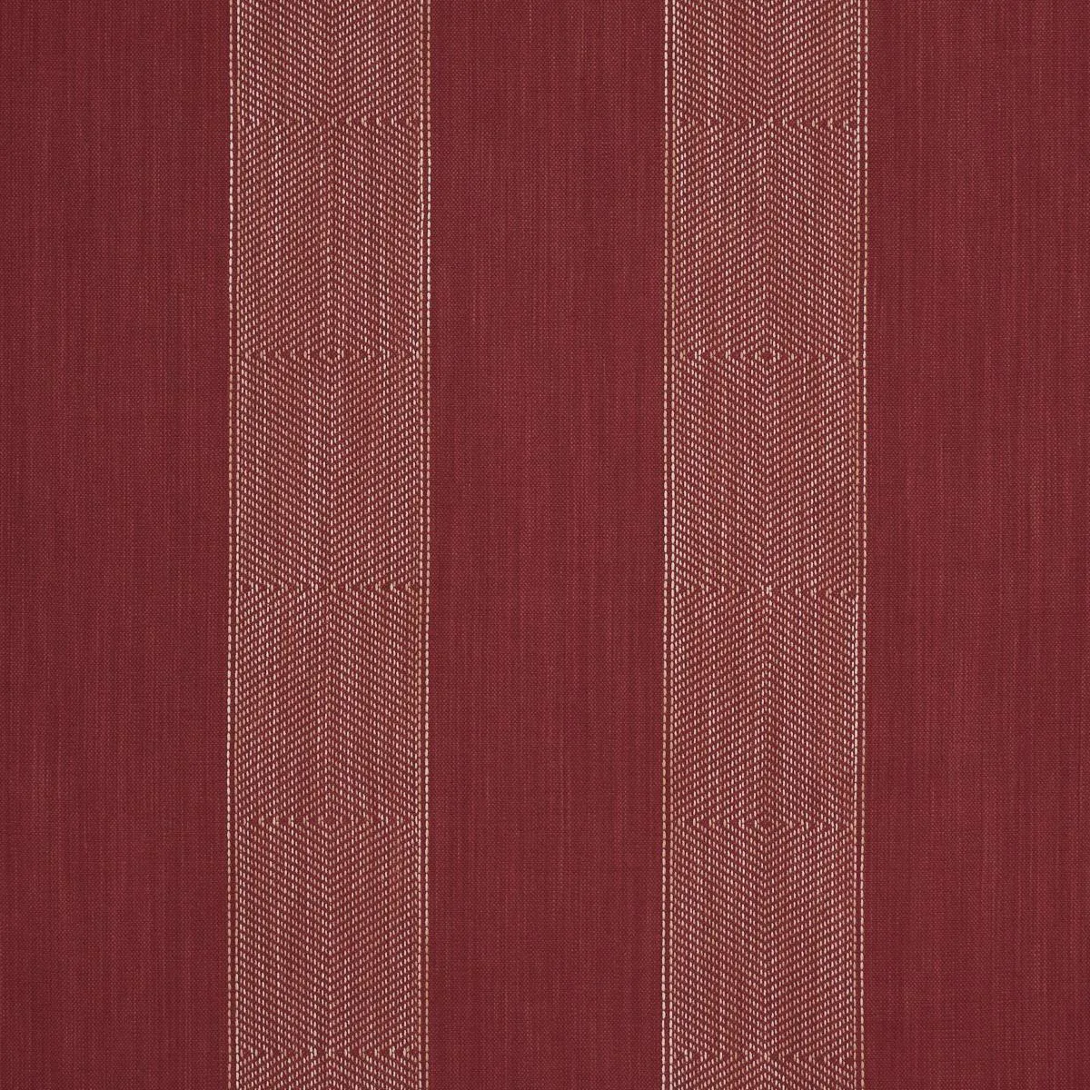 Schumacher 86230 Universal Stripe Ruby fabric swatch