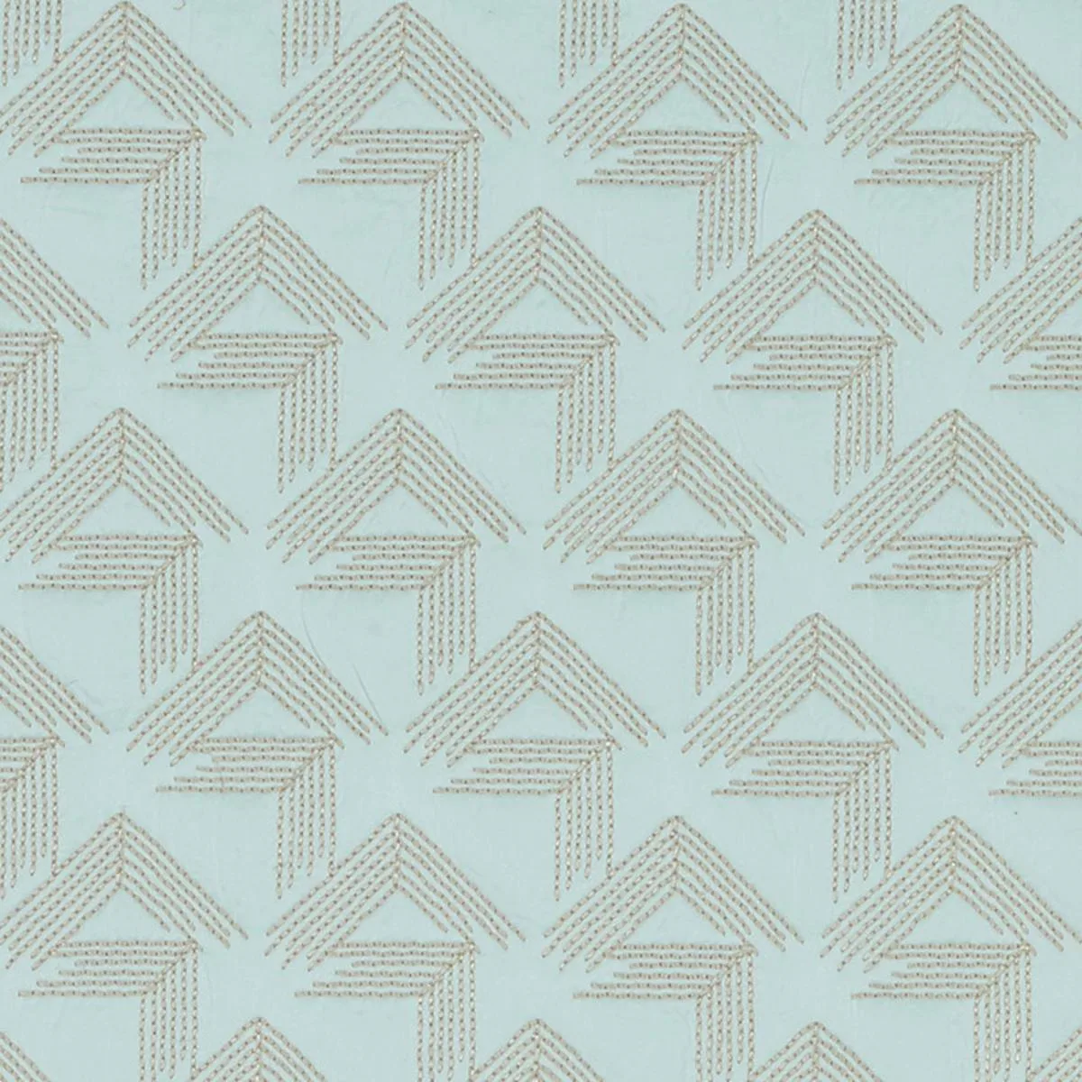 Schumacher 69435 V Step Ice fabric swatch