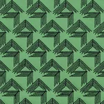Schumacher 69432 V Step Loden fabric swatch