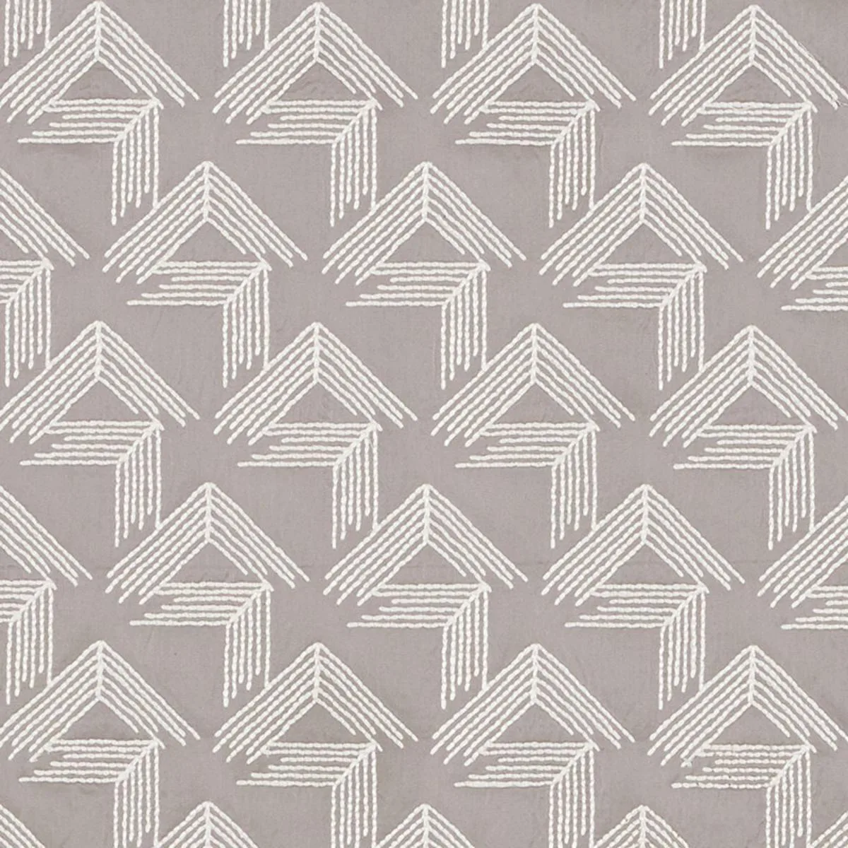 Schumacher 69434 V Step Pale Grey fabric swatch