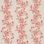 Schumacher 182640 Vagary Vines Coral fabric swatch
