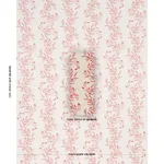 Schumacher 182640 Vagary Vines Coral fabric swatch