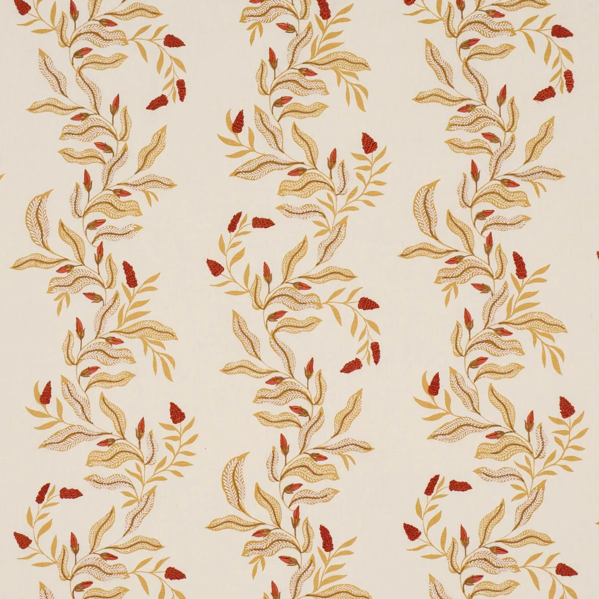 Schumacher 182641 Vagary Vines Honeycomb fabric swatch