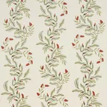 Schumacher 182642 Vagary Vines Watermelon fabric swatch