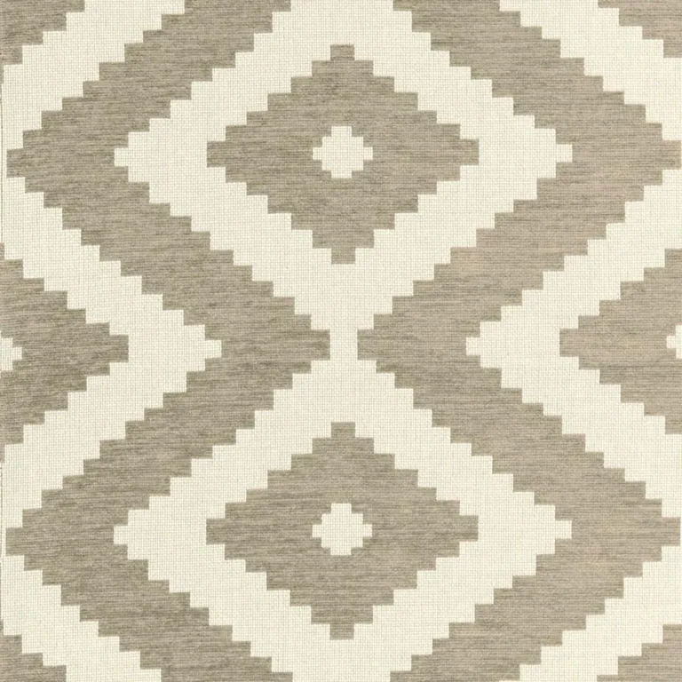 Schumacher 66761 Vail Chenille Driftwood fabric swatch