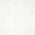 Schumacher 12230 Vale Embroidered Sheer Ivory fabric swatch