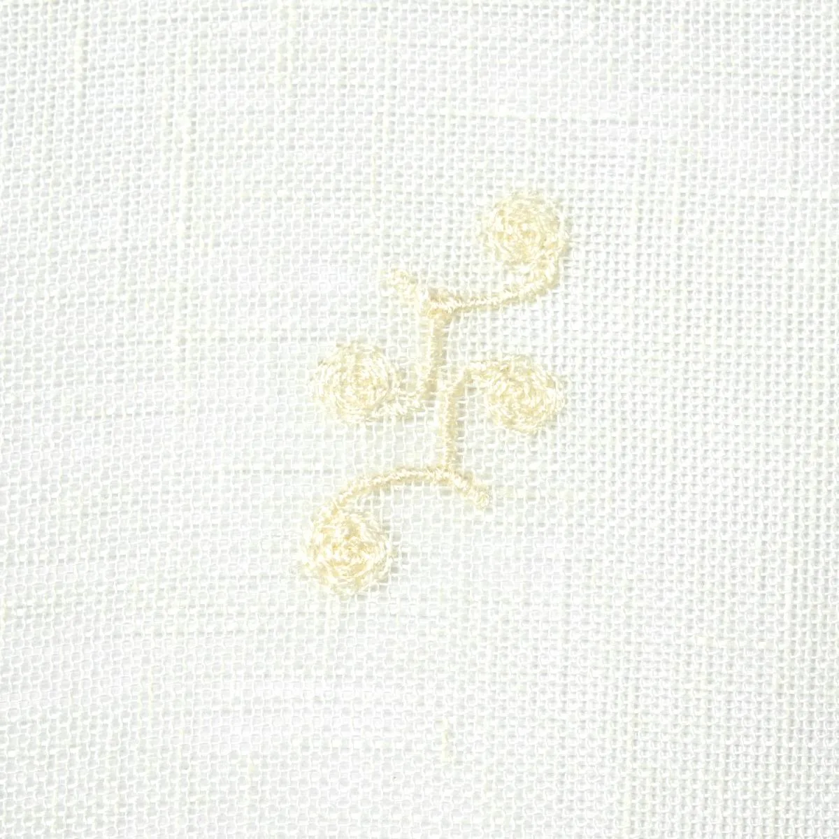 Schumacher 12230 Vale Embroidered Sheer Ivory fabric swatch
