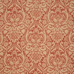 Schumacher 173342 Valencay Damask Terracotta fabric swatch