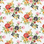Schumacher 180022 Valentina Floral Multicolor fabric swatch