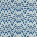 Schumacher 68940 Valkyrie Flame Stitch Delft fabric swatch