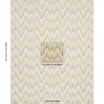 Schumacher 68944 Valkyrie Flame Stitch Lemon Sage fabric swatch