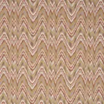 Schumacher 68943 Valkyrie Flame Stitch Terracotta Hills fabric swatch