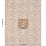 Schumacher 68943 Valkyrie Flame Stitch Terracotta Hills fabric swatch