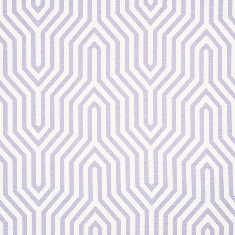 Schumacher 177272 Vanderbilt Print Lavender fabric swatch