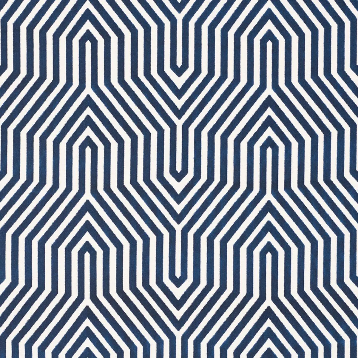 Schumacher 66194 Vanderbilt Velvet Bleu fabric swatch