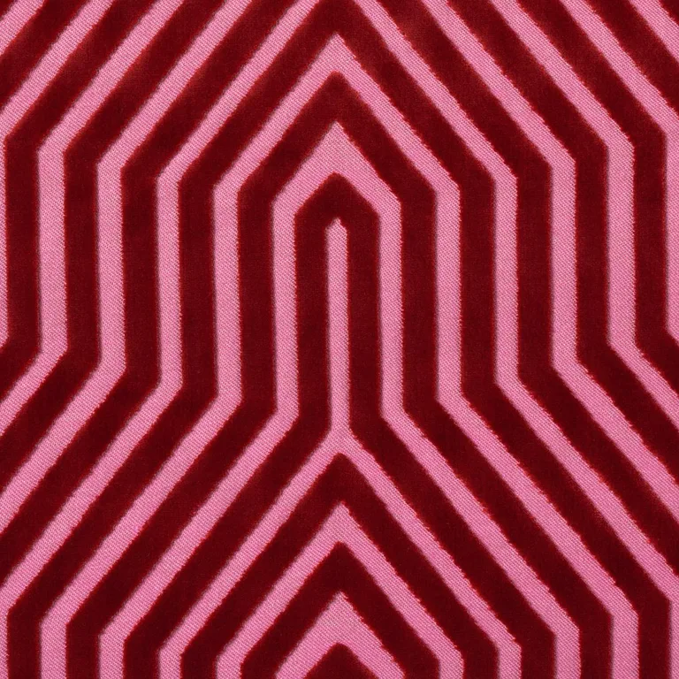 Schumacher 83001 Vanderbilt Velvet Fuchsia fabric swatch