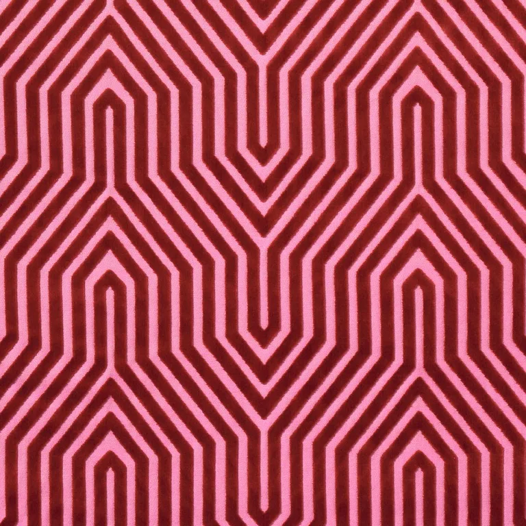 Schumacher 83001 Vanderbilt Velvet Fuchsia fabric swatch