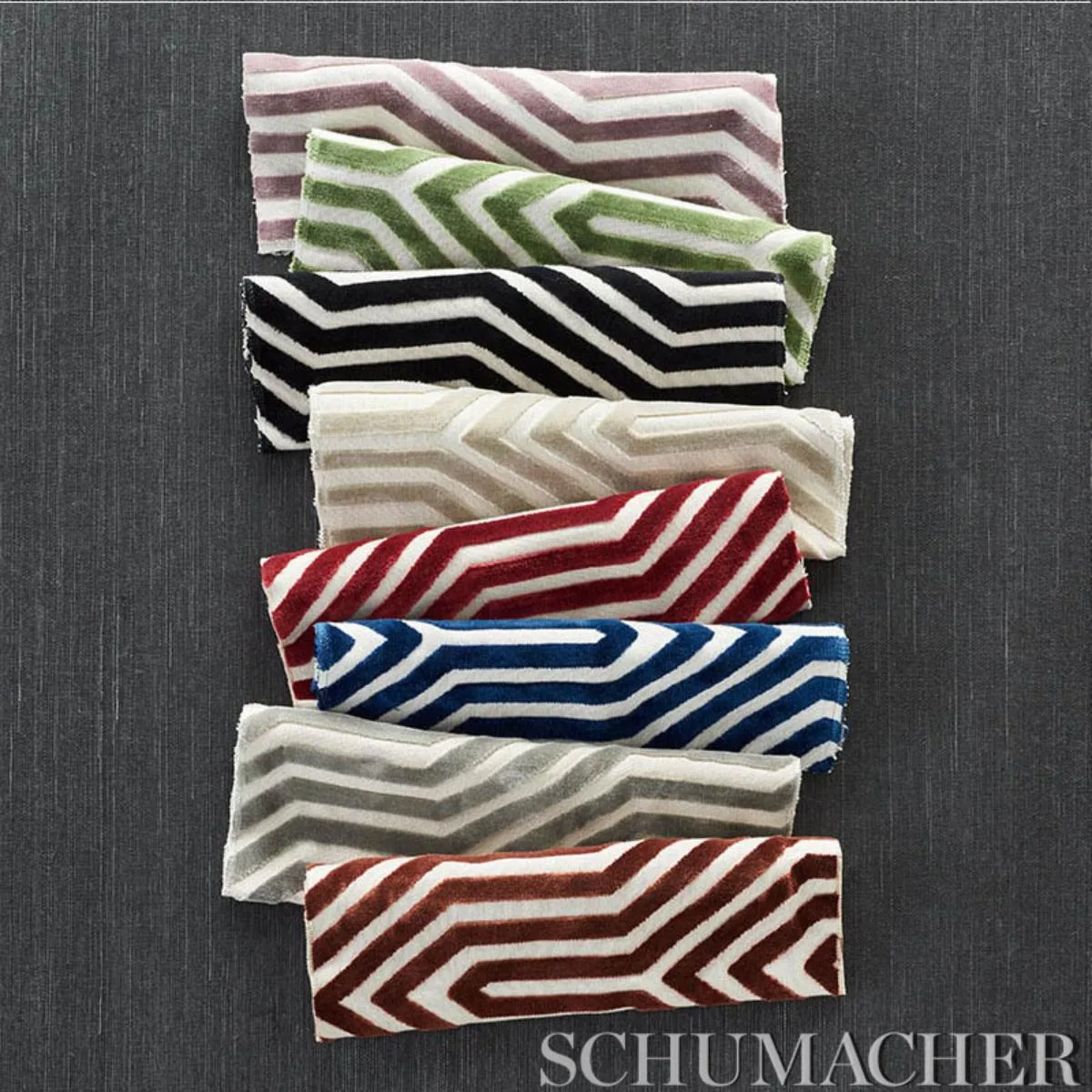 Schumacher 66193 Vanderbilt Velvet Lettuce fabric swatch
