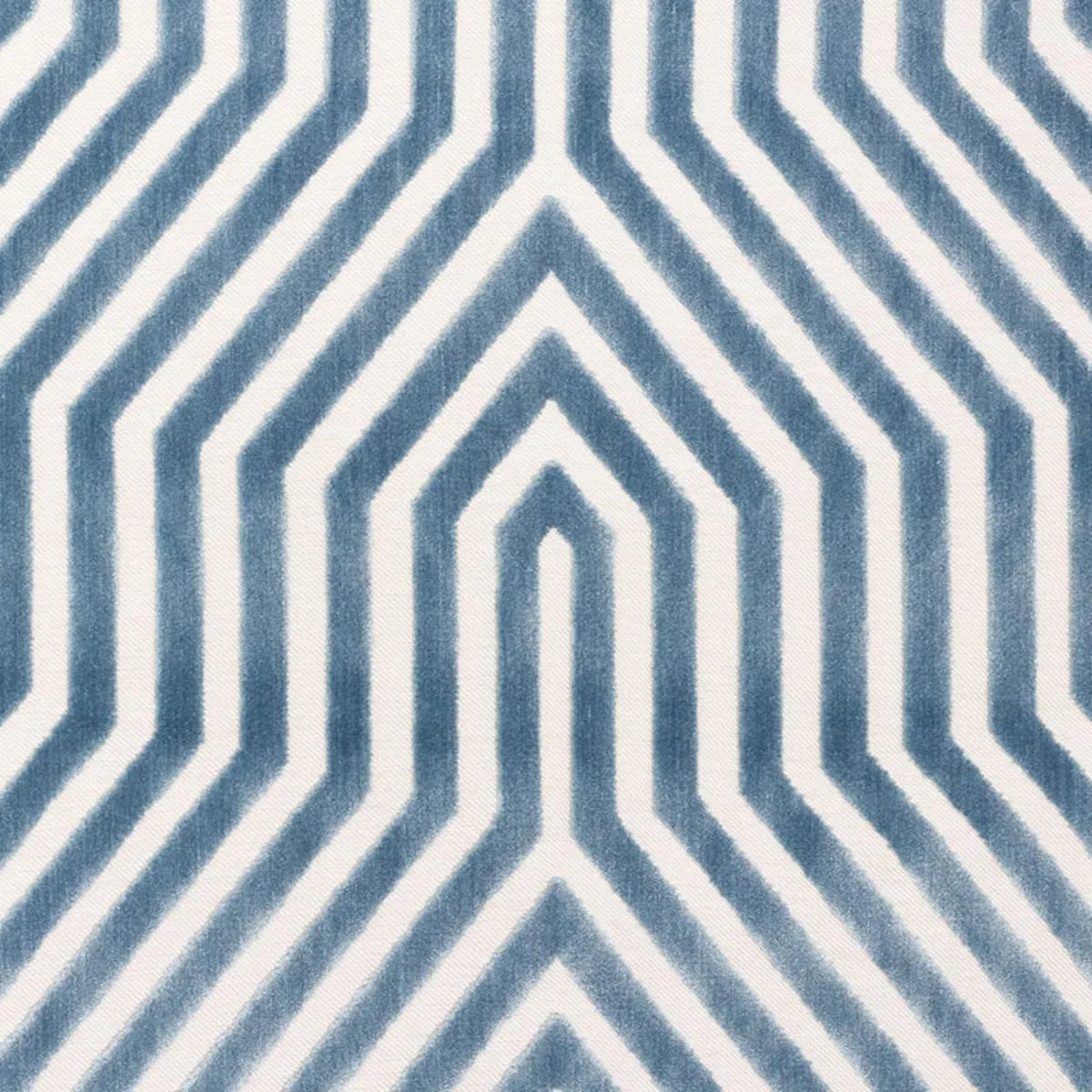 Schumacher 66195 Vanderbilt Velvet Marine fabric swatch