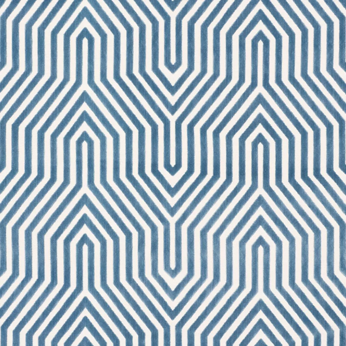 Schumacher 66195 Vanderbilt Velvet Marine fabric swatch