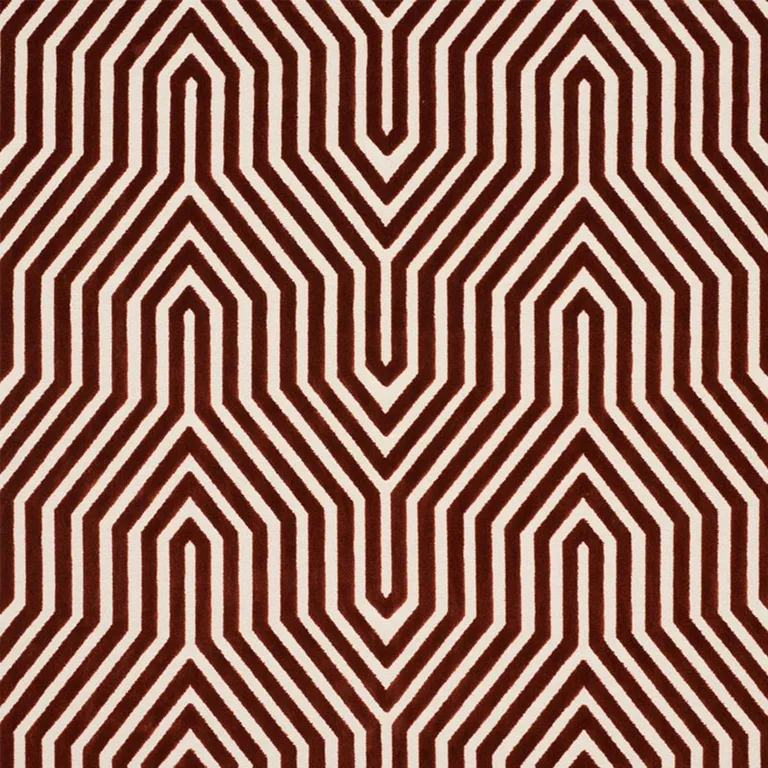 Schumacher 66197 Vanderbilt Velvet Russet fabric swatch