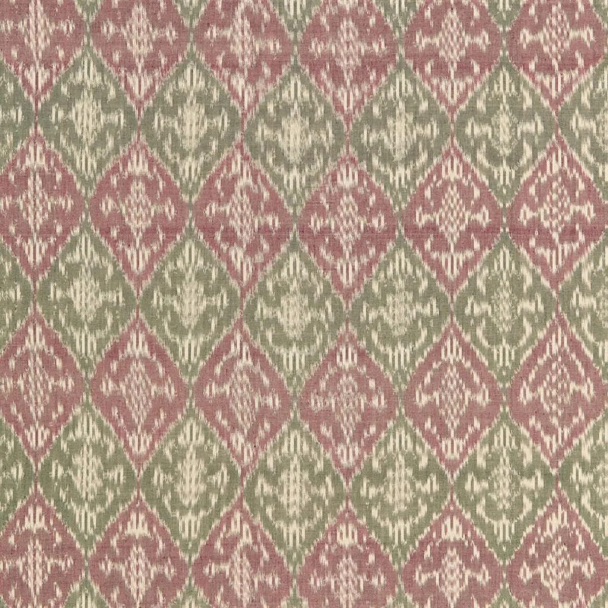 Schumacher 66950 Varanasi Cotton Ikat Mulberry fabric swatch