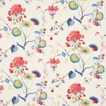Schumacher 180080 Vasily Linen Multi fabric swatch