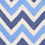 Schumacher 79460 Vedado Ikat Indigo fabric swatch